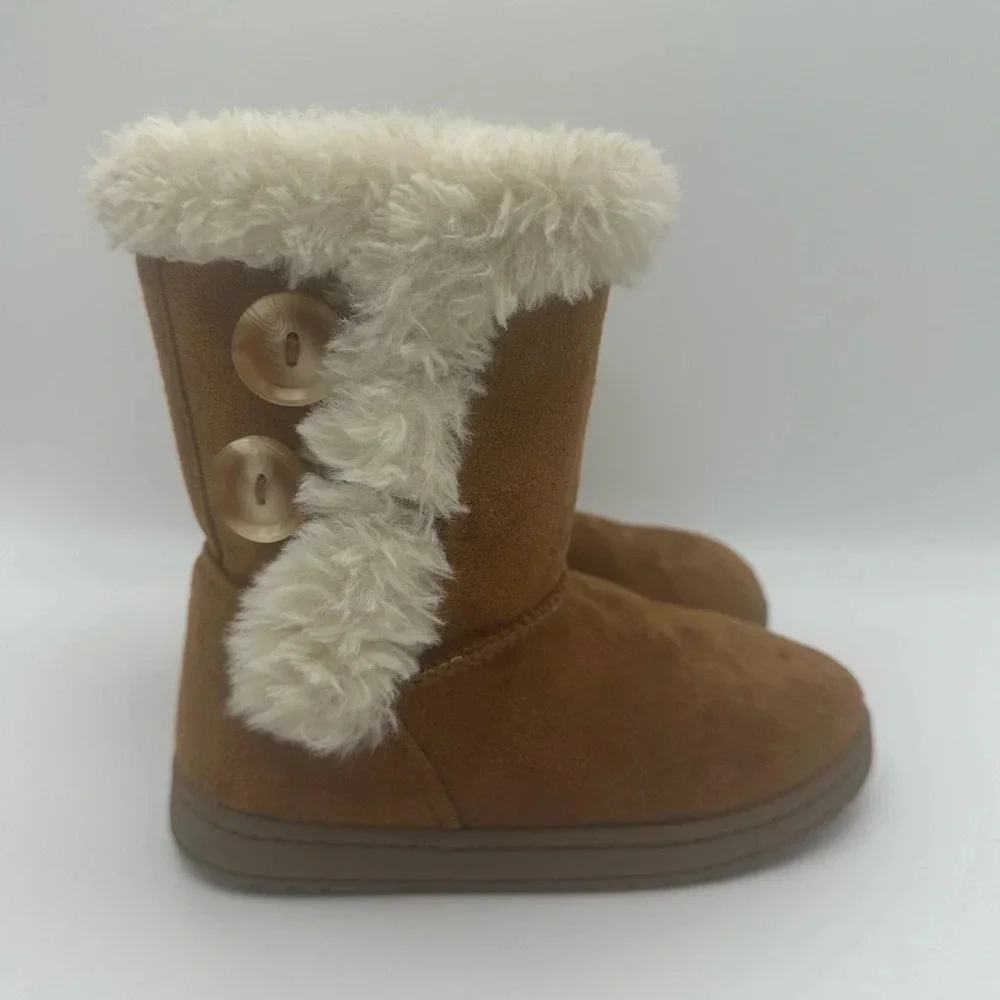 JUMPING BEANS Girl’s Faux Shearling Boots, Size 9